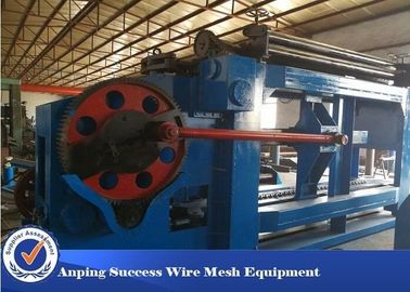 Allumen Gabion Mesh Machine Blue Color Automatic Oil System 100x120mm Mesh Size