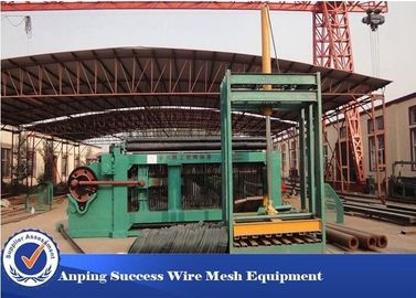 Professional 100x120mm Gabion Mesh Machine / Gabion Making Machine Green Color 15T