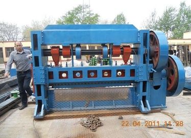 Aluminum Steel Plate Heavy Expanded Metal Mesh Machine High Working Speed