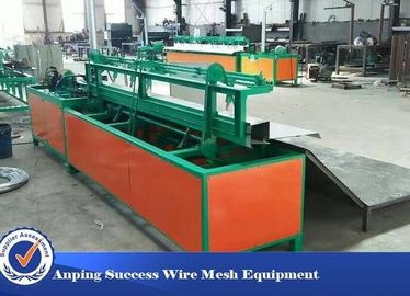 Semi Automatic Diamond Mesh Fencing Machine , Chain Link Weaving Machine Easy Operation