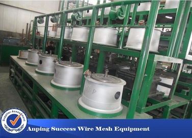 Green Color Simple Structure Multi Wire Drawing Machine Straight Feeding Type