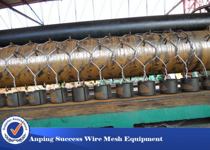 80x100mm Gabion Wire Mesh Weaving Machine Adopts PLC Automatic Control