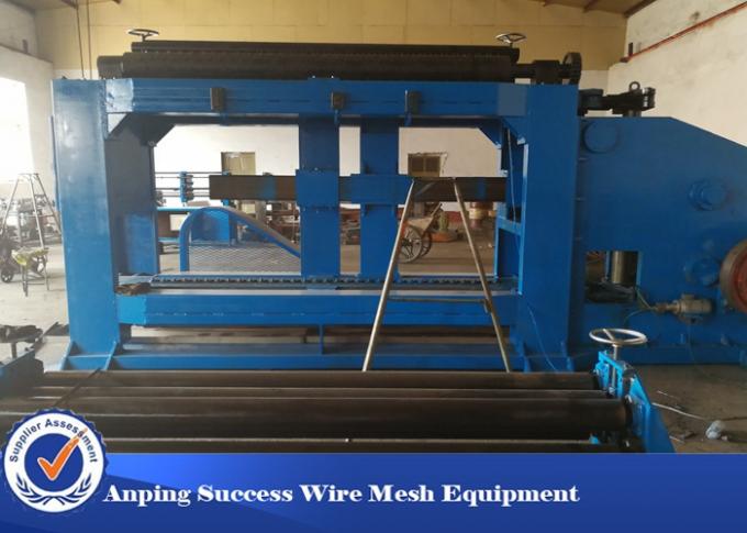 80x100mm Hexagonal Mesh Machine , Gabion Wire Knitting Machine Stable Operation