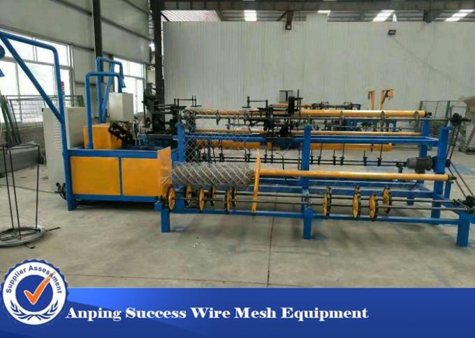 PLC Control Chain Link Mesh Machine , Automatic Fencing Machine For Industrial